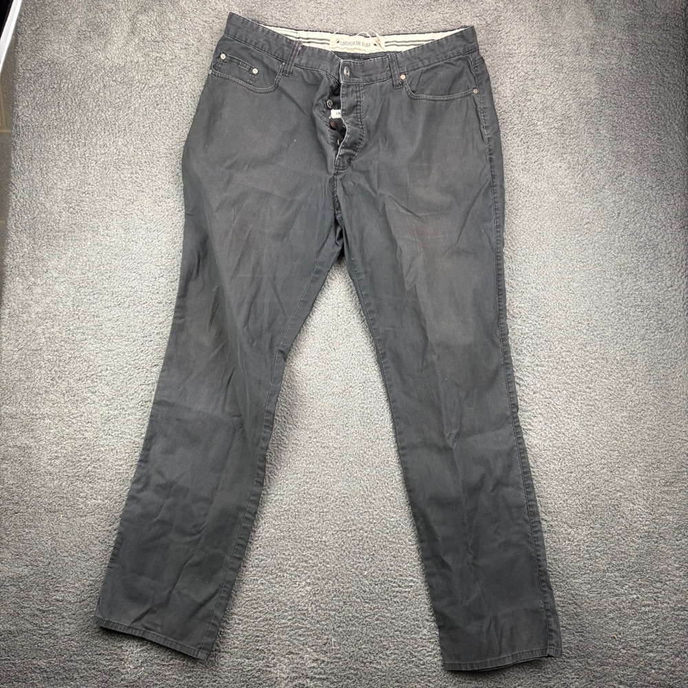 G by Guess Chuckin‎ Slim Mens Gray Corduroy Pants W36 L32